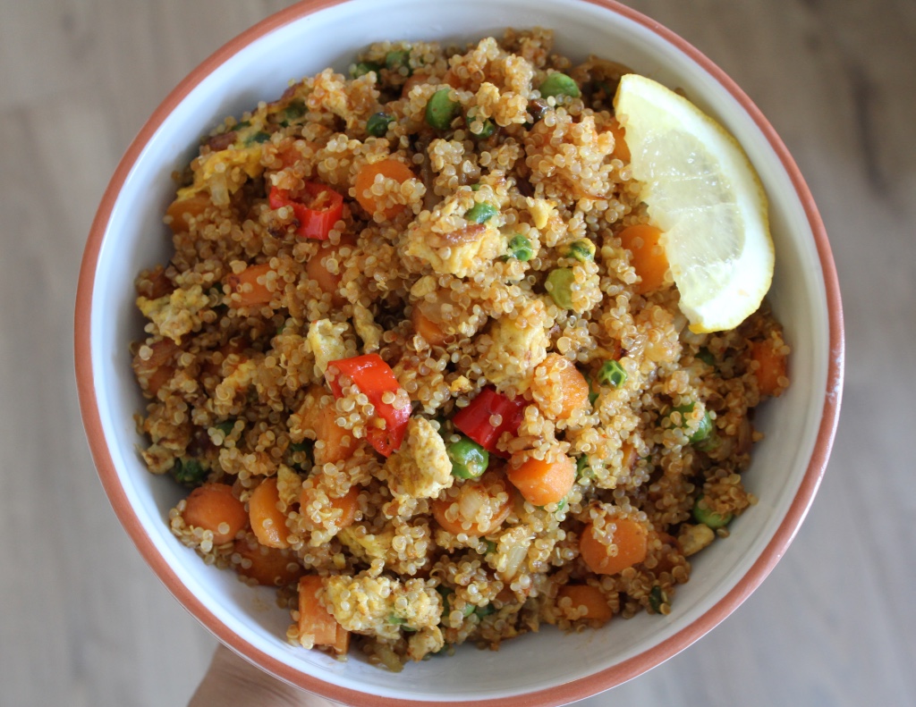 Egg Fried Quinoa With Vegetables Conscious by Komal